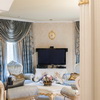 Interior, furniture, accessories, carving, architecture, panorama, rooms, bathroom, bedroom, office, color photography